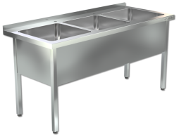 Ванна моечная ВМЦ-П2-3/500 Н (1800х700х850)