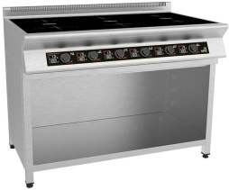 Плита индукционная на полузакрытой подставке, 6 конфорок I7-6S1