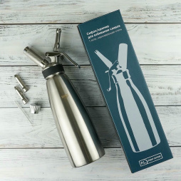 Сифон (кремер) для взбивания сливок 1 л (до +70°C) нержавеющая сталь GASTRO INOX THERMO P.L. Proff C