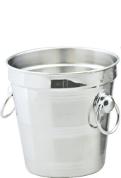 Ведро для льда 1,5 л. нержавеющая сталь d=13 см. MGsteel /1/48/