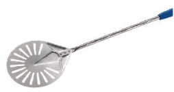 Лопата для пиццы поворотная перфорир. d=20 см. l=150 см. нержавеющая сталь Azzurra Gimetal /1/