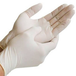 Перчатки одноразовые латексные M неопудр. 100 шт/уп /1/1000/
