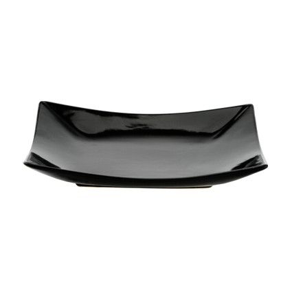 Купить тарелка квадратная 21,5*21,5 см. киото блэк/4/